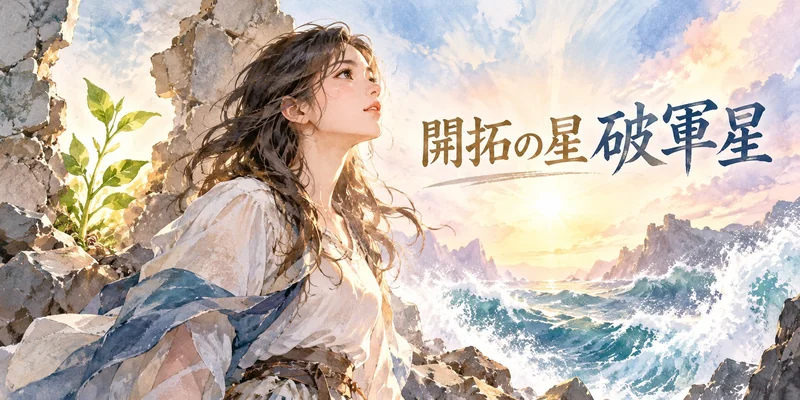 紫微斗数の世界 - 破軍星とは?性格・恋愛・仕事・十二宮での読み方まで徹底解説【紫微斗数】