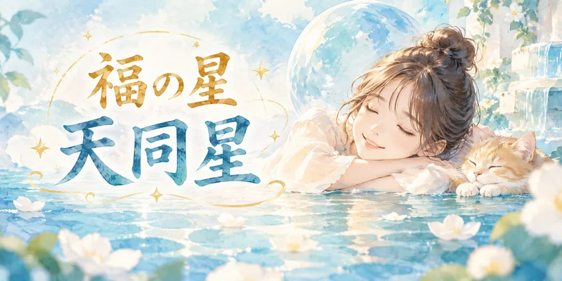 天同星とは？紫微斗数「福星」の性格・恋愛・仕事・金運を完全解説【12宮の読み方つき】